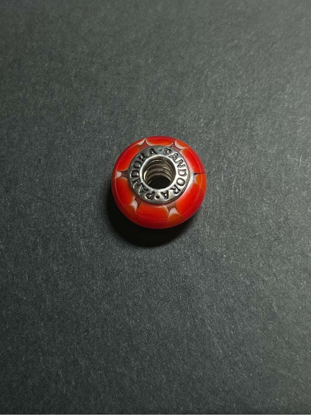 Pandora sterling silver murano glass bead
925